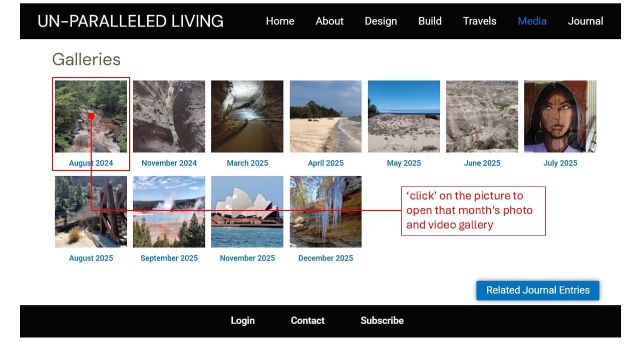 Choose a Gallery to Open