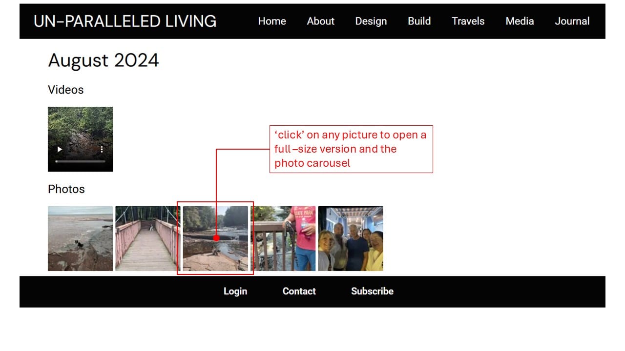 How to View a Photo and Open the Carousel